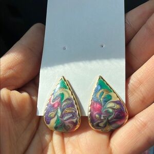 Colorful Teardrop Earrings